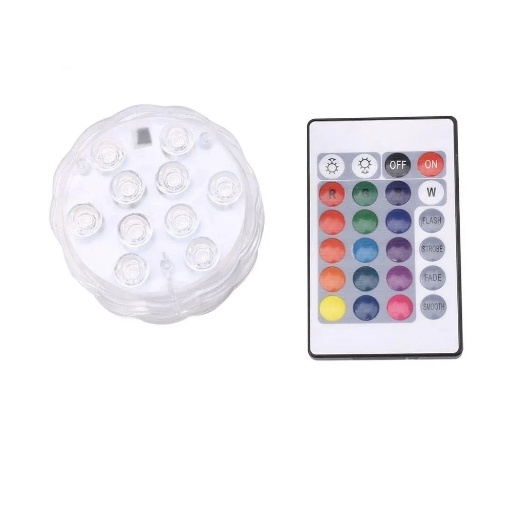 4-PACK LED Pool Lights RGB Submersible Light for Inground Above Pool 16 Colors